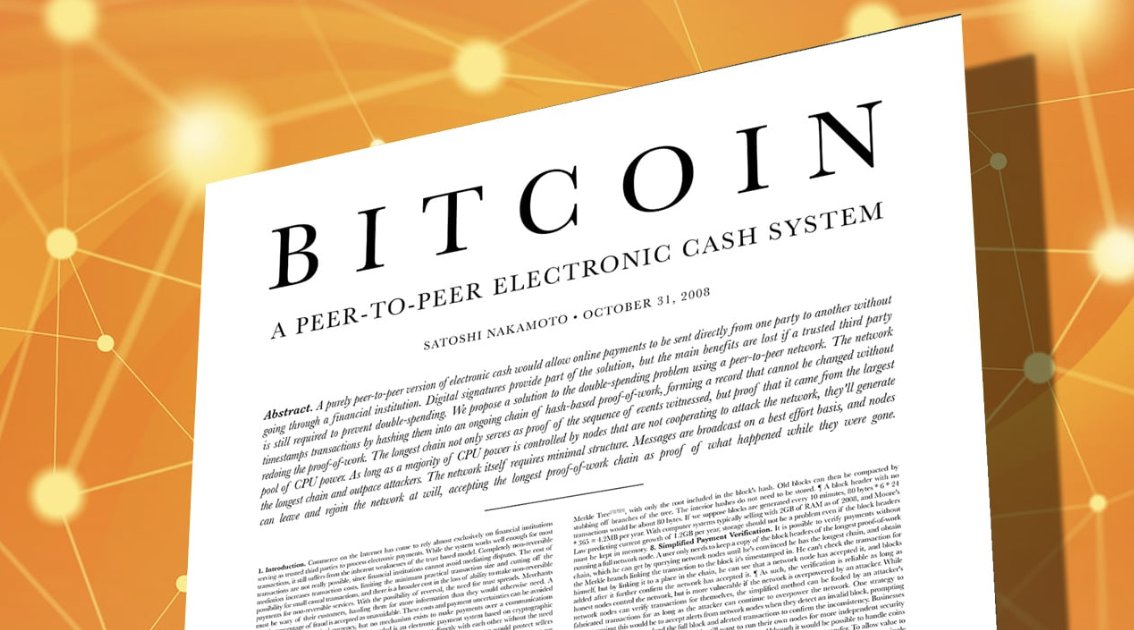 AltCryptoTalk's tweet photo. Happy #Bitcoin whitepaper day! 🥳

Today 15 years ago, Satoshi Nakamoto published 9 pages which completely changed our perception of money. https://t.co/v0gxaqeTtY