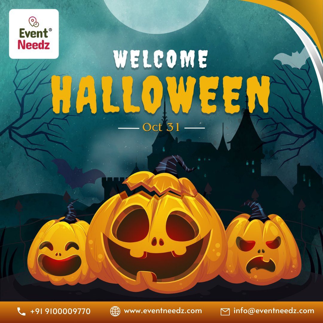eventneedzkdspl's tweet photo. ๐๐ป Happy Halloween from EventNeedz! ๐ธ๏ธ๐ฌ Wishing you a spooktacular day filled with treats, tricks, and lots of fun! Have a hauntingly good time! ๐๐ป
๐https://t.co/q6iGSeNOH8
๐+91 9100009770
#HalloweenSafety #TrickOrTreatSmart #SpookyAndSafe #CelebrateResponsibly https://t.co/pEsebIngkq