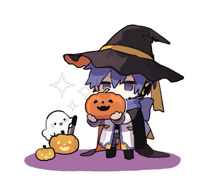 「jack-o'-lantern standing」 illustration images(Latest)