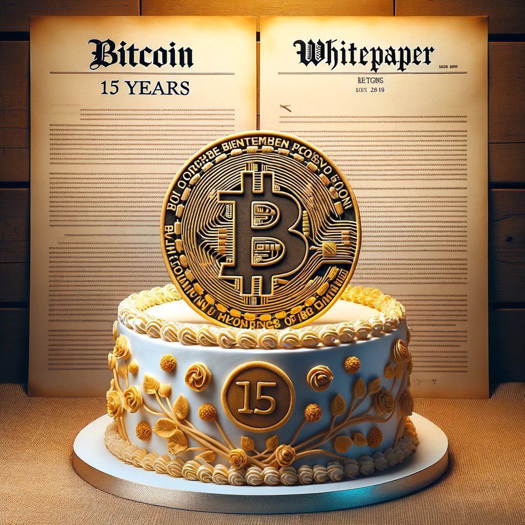 Happy 15th #Bitcoin whitepaper year ! 

Le 31 Oct 2008,  S. Nakamoto envoyait ce désormais célèbre document de 9 pages à une liste de mails de cypherpunks, en indiquant avoir « travaillé sur un nouveau système de paiement électronique peer-to-peer, sans tiers de confiance ».