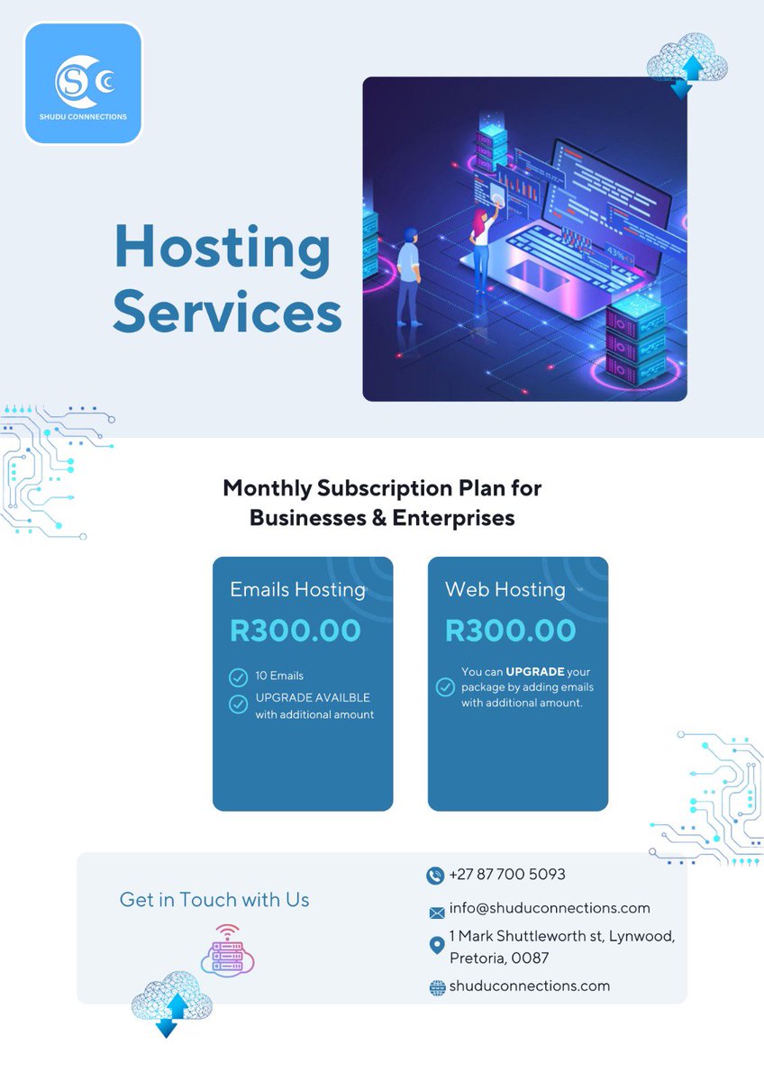 Shuduconnection's tweet photo. Unlock Growth Potential With Shudu Connections: Your Digital Solution

Shudu Connections is a leading provider of web and app development, web hosting, and email hosting services.

In today's digital age, having a strong online presence is paramount to business success. https://t.co/qVzJd7FXec