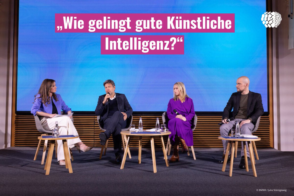 Wie gelingt gute KI in Europa? Diskussion mit Wirtschaftsminister Habeck, Prof. Judith Simon und Aleph Alpha CEO Jonas Andrulis. Themen: Vertrauen durch europäische Werte, Qualitätsstandards und globale Wettbewerbsfähigkeit. Mehr im vollständigen Gespräch: bmwk.de/Redaktion/DE/L…