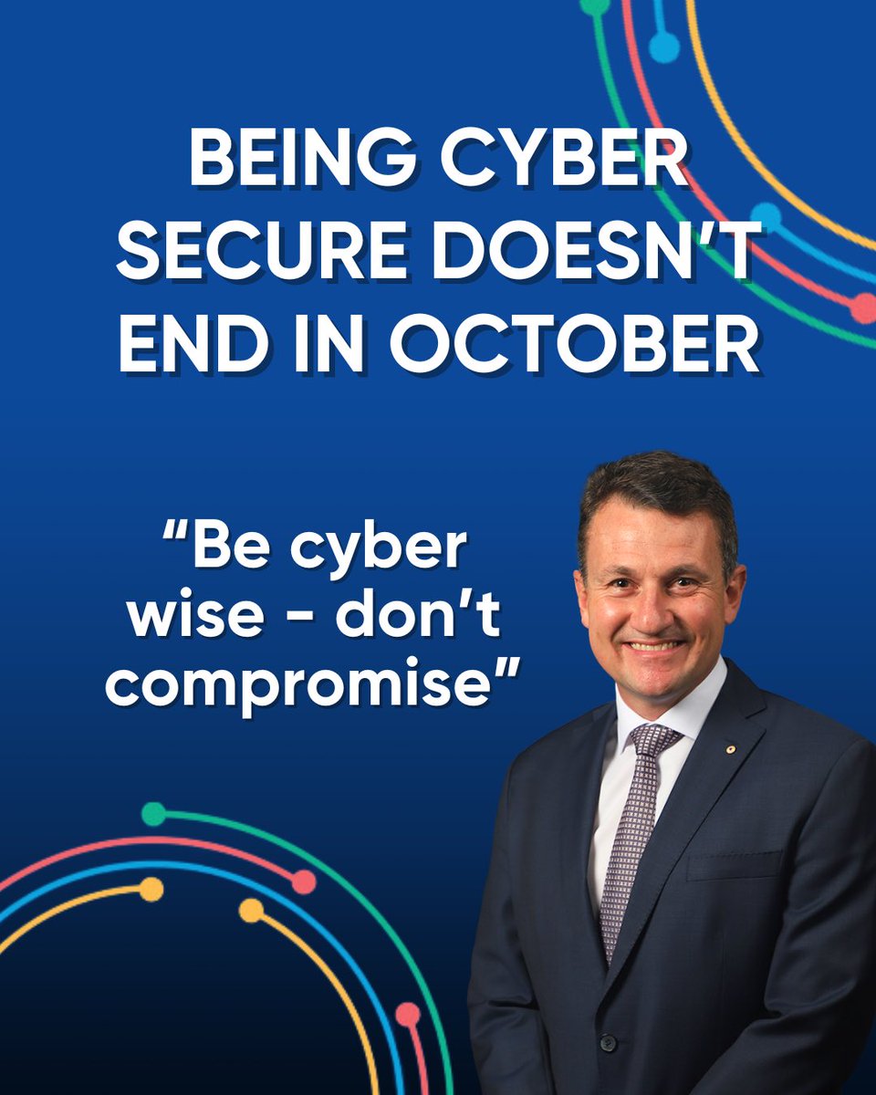 AUCyberSecCoord's tweet image. Throughout October, @CyberGovAU and I have been sharing important safety tips as part of #CyberSecurityAwarenessMonth2023.

If you’ve been following the advice:
– your devices have the latest updates installed
– you have multi-factor authentication enabled
– your electronic files…