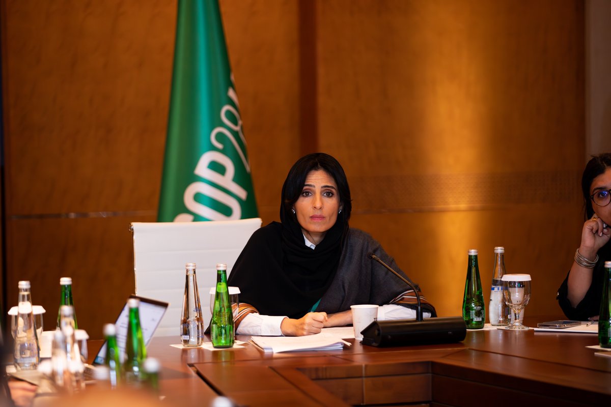 COP28_UAE's tweet image. Today at Pre-COP in Abu Dhabi, Razan Al Mubarak, COP28's @HLCChampions moderated a Ministerial discussion focusing on accelerating transformative nature outcomes across the Action Agenda. 

#COP28 #UniteActDeliver #PreCOP