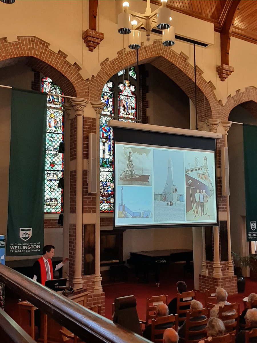 Professor Rob McKay gives his inaugural lecture @VicUniWgtn. Awesome summary of how ocean drilling has advanced our understanding of the Antarctic ice sheets!