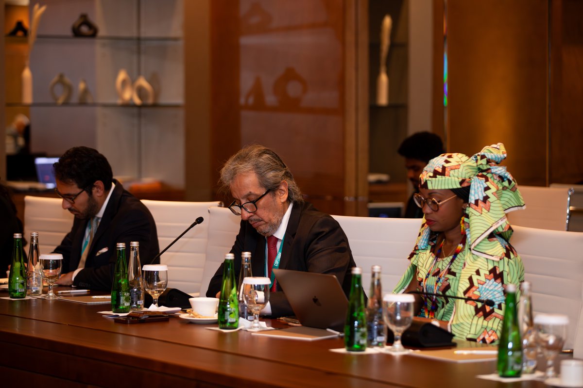 COP28_UAE's tweet image. Today at Pre-COP in Abu Dhabi, Razan Al Mubarak, COP28's @HLCChampions moderated a Ministerial discussion focusing on accelerating transformative nature outcomes across the Action Agenda. 

#COP28 #UniteActDeliver #PreCOP