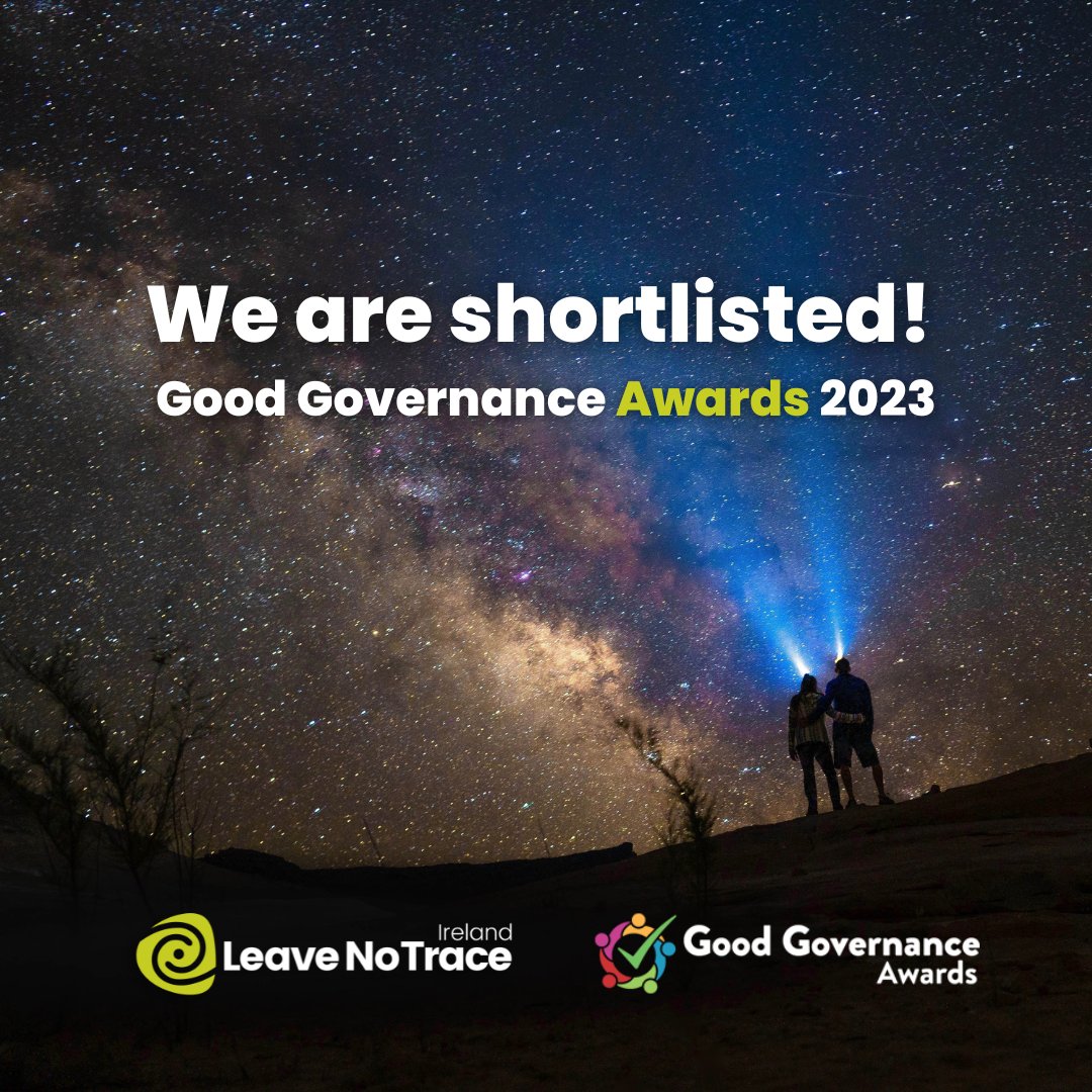 LeaveNoTraceIrl's tweet image. Leave No Trace Ireland is delighted to announce that we have been shortlisted for the @Carmichael_IRL #GoodGovernanceAwards 2023! 

Congratulations to all the other nominees! 👏

Learn more: leavenotraceireland.org/leave-no-trace…