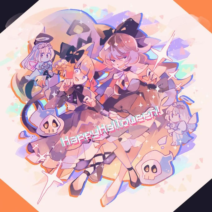 ⠀⠀⠀    ᕼᗩᑭᑭY ᕼᗩᒪᒪOᗯEEᑎ         お燐&お空        #東方Project