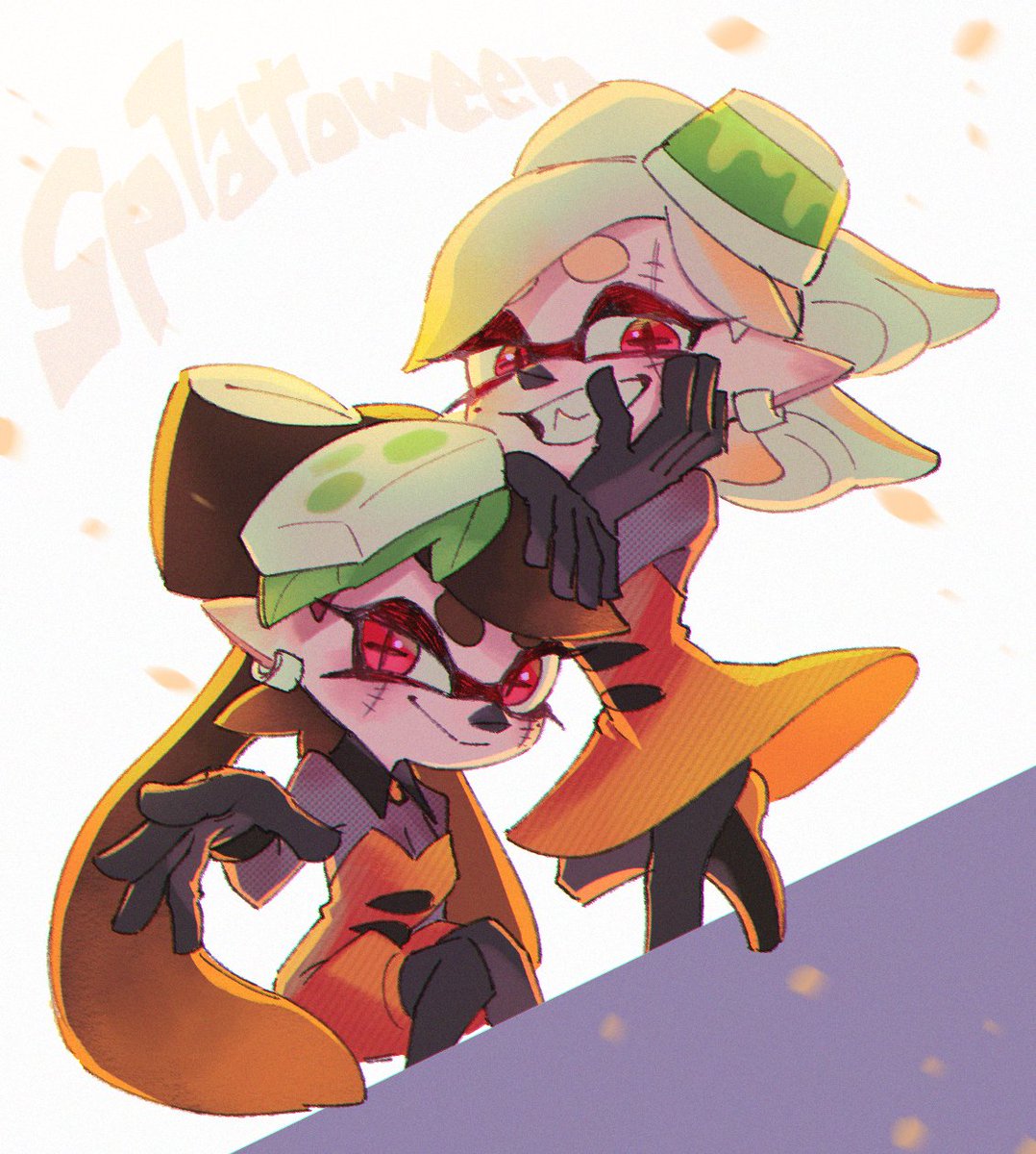 ningukt's tweet photo. Happy Splatoween!なシオカラーズ。感謝… https://t.co/g7J5AdBr69