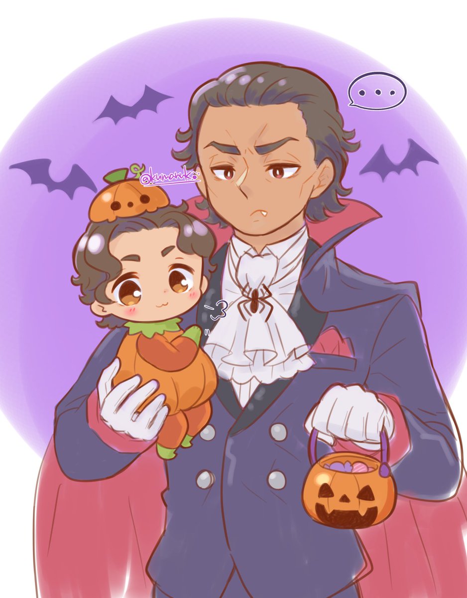 kumanuk's tweet photo. Happy Halloween Miguel and ChibiSteven🎃🕸🕷🧛
Trick or Moobs?💕😆
#migueloharafanart #HappyHalloween
#ChibiSteven https://t.co/Aur56YpGPm