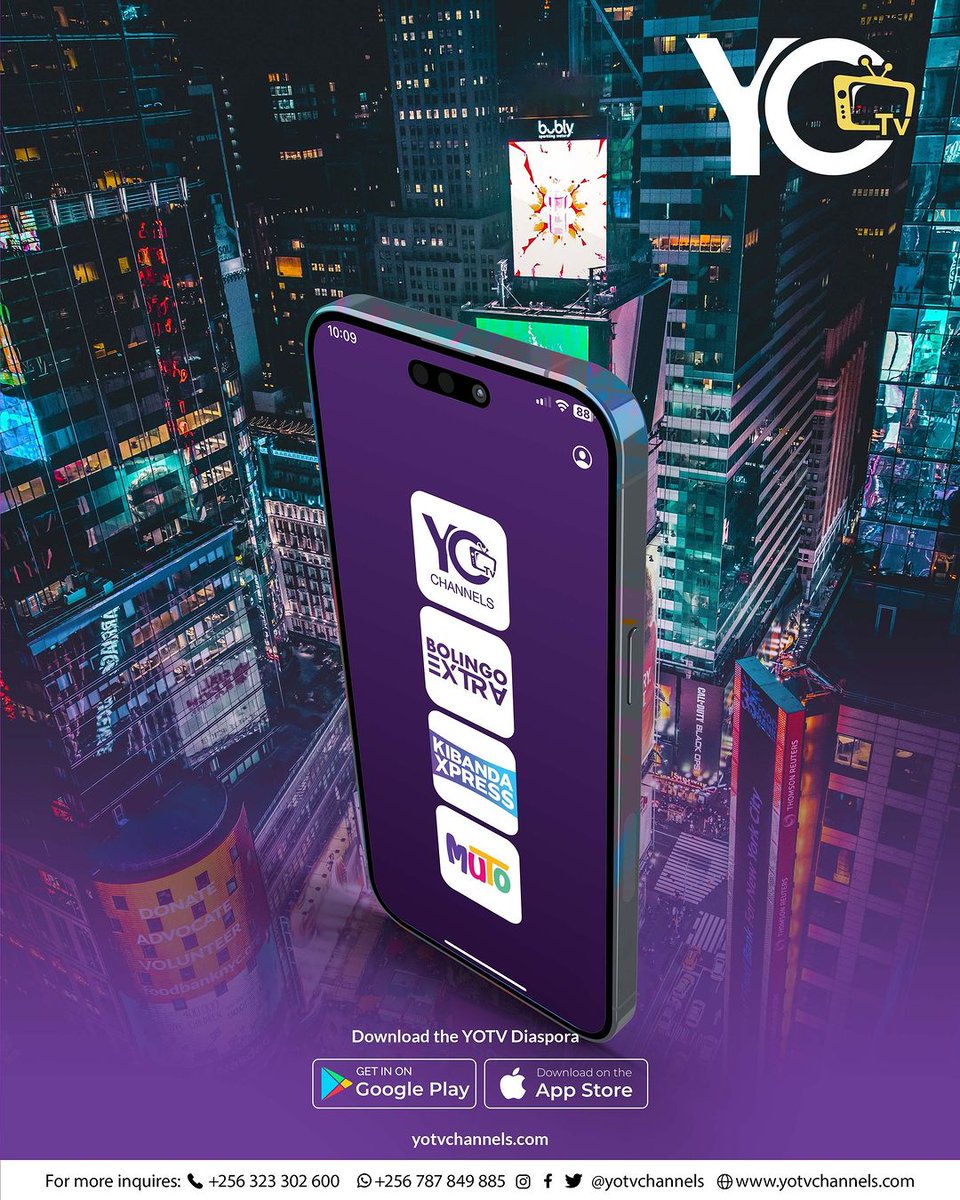 YOTVChannelsUG's tweet photo. It doesn't matter where you are! Even outside of Uganda, you can enjoy all your favourite content with YOTV Diaspora.

Tap https://t.co/stEGONzwfD to get started. https://t.co/68QC6fVy5n