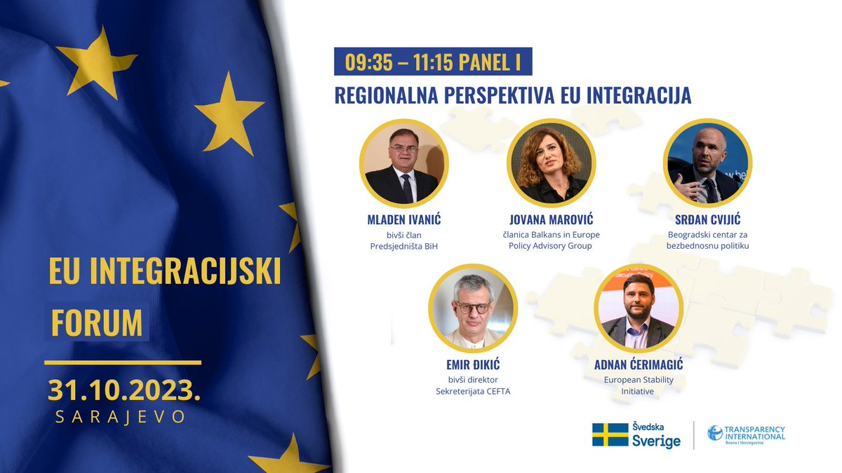 tibihorg's tweet photo. U toku je prvi panel na EU Integracijskom Forumu sa @JoMarovic @srdjancvijic @adicerimagic @SrdjanBlgvcnn Emirom Đikićem i Mladenom Ivanićem na temu regionalne perspektive EU integracija
#EUIF #WesternBalkans #EUIntegration #EUAccession #EU #WB6 #RuleofLaw #EUEnlargement https://t.co/blz9gwSuPp