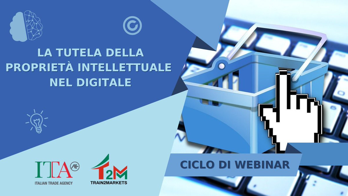 🔔ISCRIZIONI APERTE🔔 L’8/11 primo appuntamento con 'La tutela della proprietà intellettuale nel digitale”, ciclo di 2 webinar a partecipazione gratuita su #Train2Markets, l'ambiente e-learning per aziende di @ITAtradeagency Per info e iscrizioni! 👉bit.ly/46zzIdV