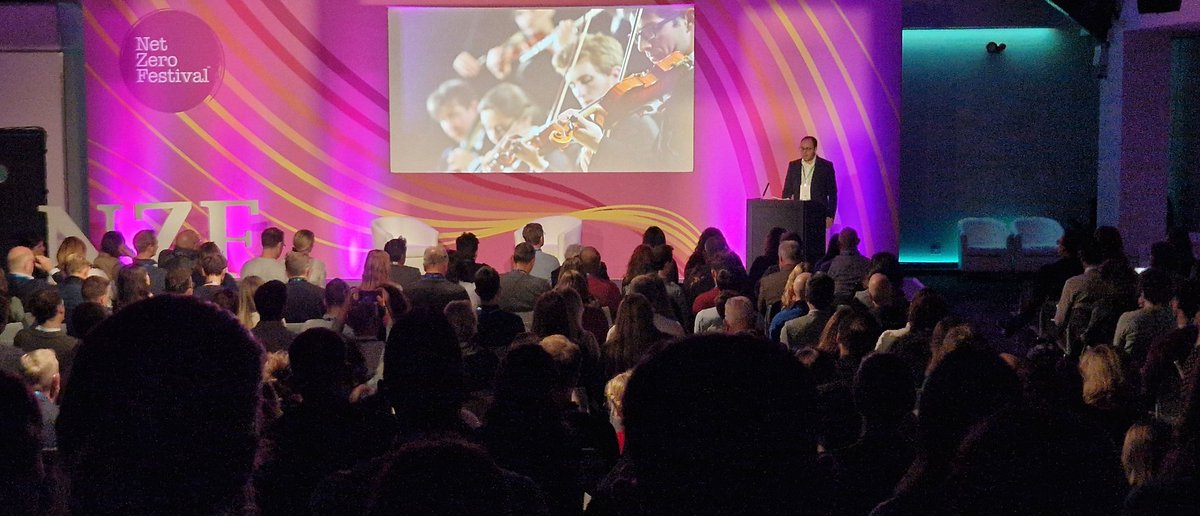 The amazing <a href="/James_BG/">James Murray</a> kicking off the #BGNetZeroFestival to a full house #netzero #climatechange #actnow #Sustainability <a href="/BusinessGreen/">BusinessGreen</a> #London #SDGs #Agenda2030