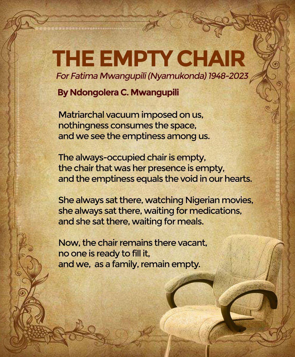 ndongolera's tweet photo. Poetry is a means of catharsis... These will never be silly thoughts. https://t.co/pUcOvxjq33