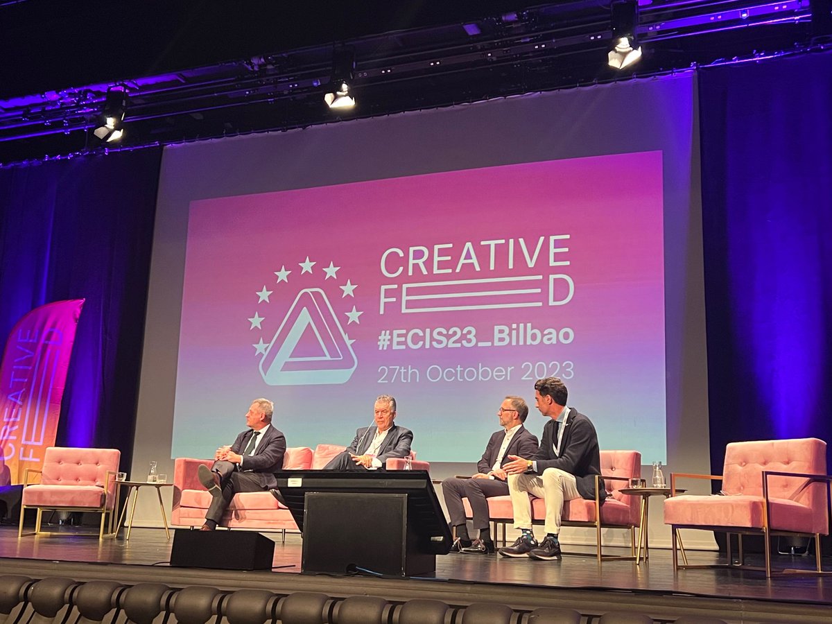 🛩 On Friday KEA flew to #Spain for the #ECIS23_Bilbao.

It was a pleasure to meet again with #EITKIC’s Community and the <a href="/CreativeFed_EU/">CreativeFed (EFCE)</a> members and engage in discussions on how to rethink CCIs policies and practices, truly tackling societal challenges such as decolonization.