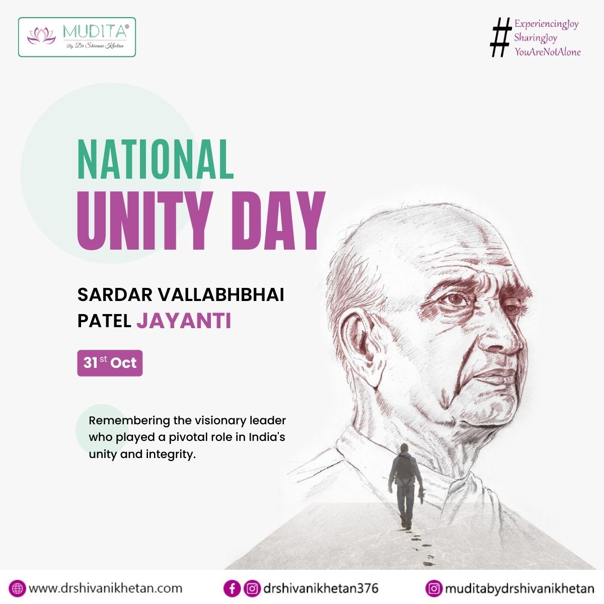 Honouring a true visionary, a catalyst of unity and strength. Their legacy continues to inspire us all, reminding us of the power of togetherness. #UnityInDiversity
#legacyofunity #visionaryleader #indiaunite #bharatekta #drshivanikhetan #mudita #experiencingjoy #sharingjoy