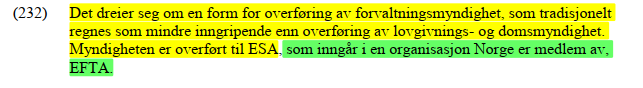 StianOby's tweet photo. En kjapp tråd om en liten juridisk feil i dagens plenumsdom i ACER-saken (som riktignok har null betydning for resultatet). Feilen finenr vi i avsnitt 232: https://t.co/0w8TOndXkL
