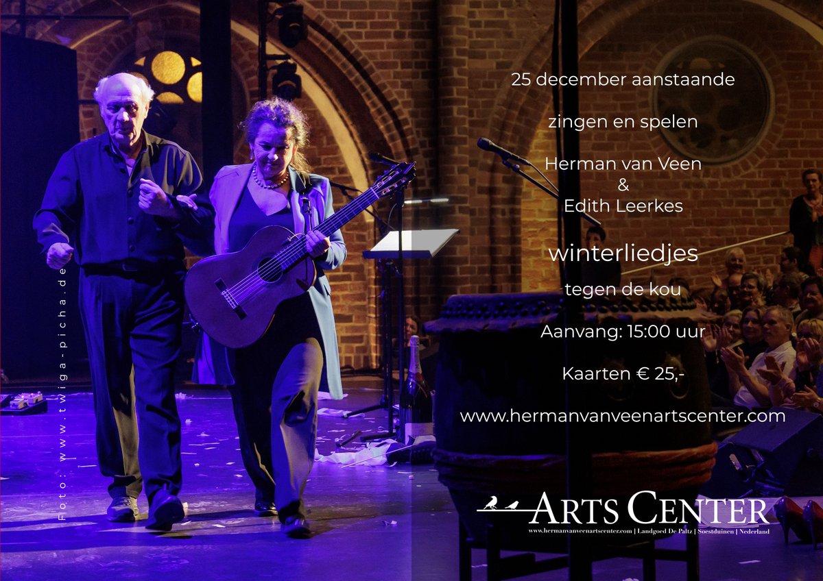 Het is vooral met Kerstmis dat je elkaar mist. Daarom doen wij er elk jaar weer alles aan om op die dagen ergens te zingen zodat we elkaar met elkaar kunnen missen. 25 december zingen Edith en ik in De Kapschuur, Soest, 'Winterliedjes' tegen de kou. tinyurl.com/2p99jyuv