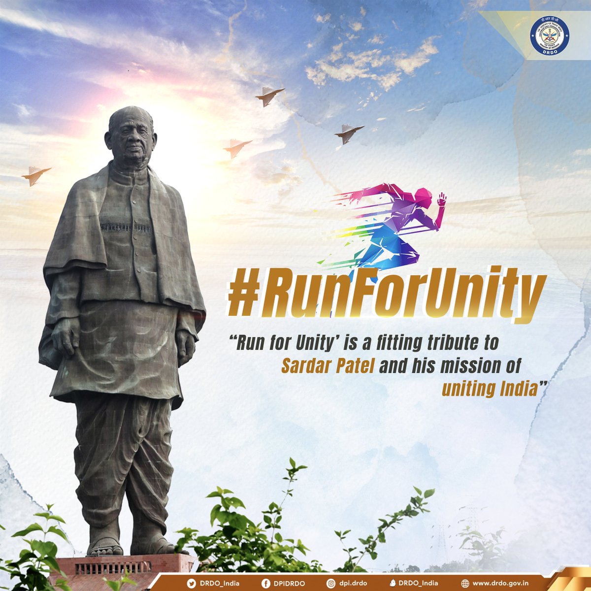 DRDO celebrated #RashtriyaEktaDivas2023 and organised #RunForUnity at various DRDO labs across India to promote the spirit of unity. Let's all come together and show our support for united India. #EkBharatShreshthaBharat