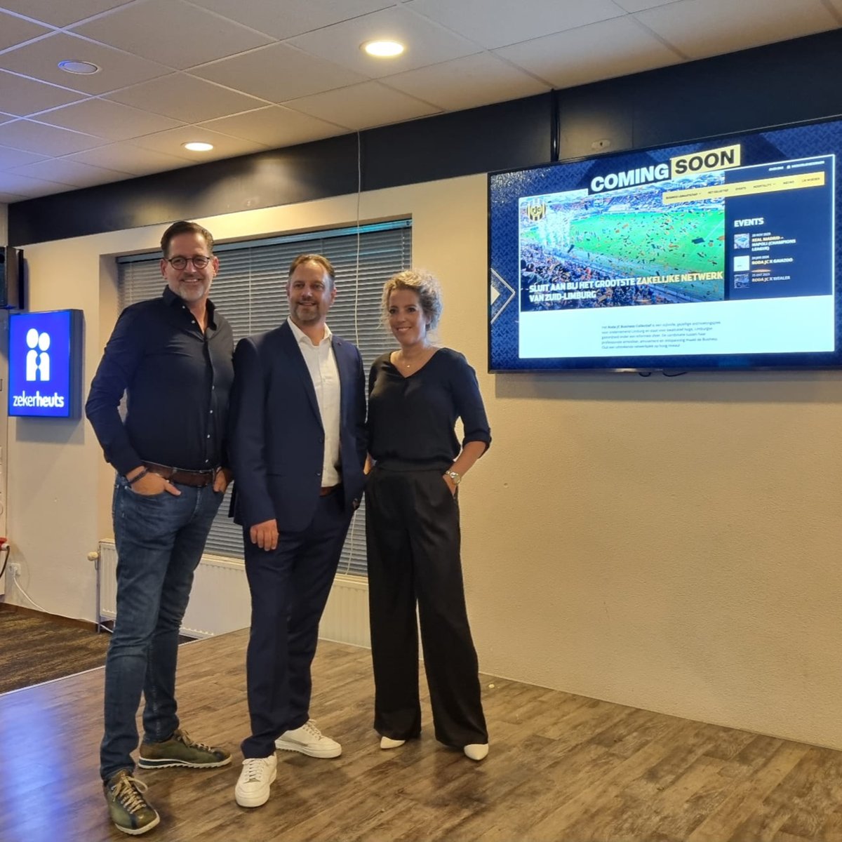 Afgelopen vrijdag, voorafgaan aan de wedstrijd tegen Jong Ajax, werd onze nieuwe website voor de 𝗥𝗼𝗱𝗮 𝗝𝗖 𝗕𝘂𝘀𝗶𝗻𝗲𝘀𝘀 𝗖𝗼𝗹𝗹𝗲𝗰𝘁𝗶𝗲𝗳 gelanceerd. ⚽️

Neem zeker een kijkje op rodajcbusiness.nl!