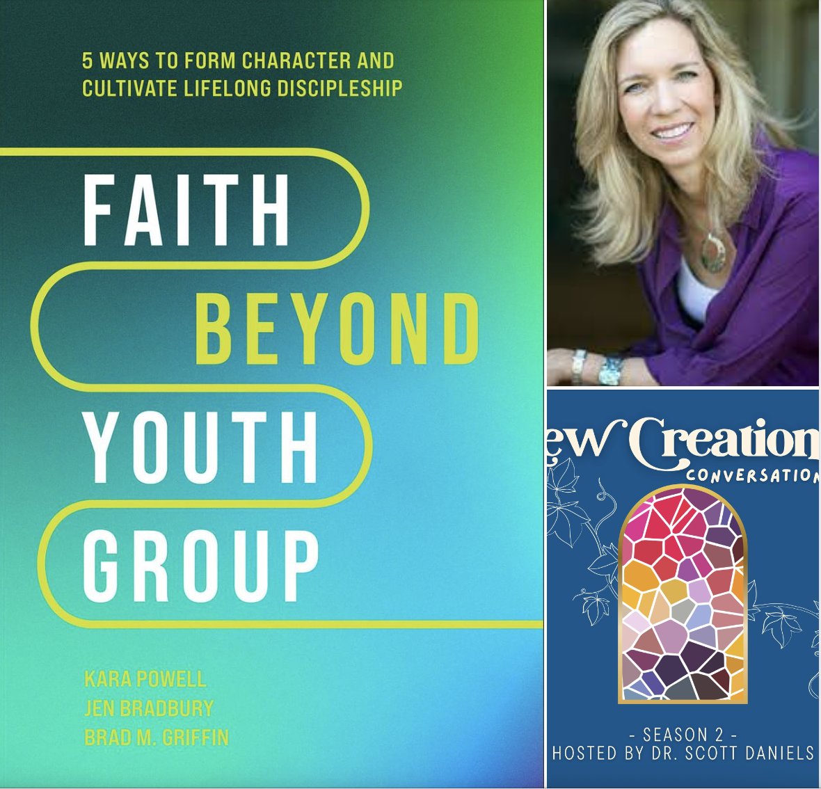 #NewCreationConversations episode 101 is available today with Dr. <a href="/KPowellFYI/">Kara Powell</a> - <a href="/fullerseminary/">Fuller Seminary</a> Prof and Director at <a href="/fullerFYI/">Fuller Youth Inst.</a>. We talk about the FYI team's new book, "Faith Beyond Youth Group: 5 Ways to Form Character and Cultivate Lifelong Discipleship" from <a href="/ReadBakerBooks/">Baker Books</a>