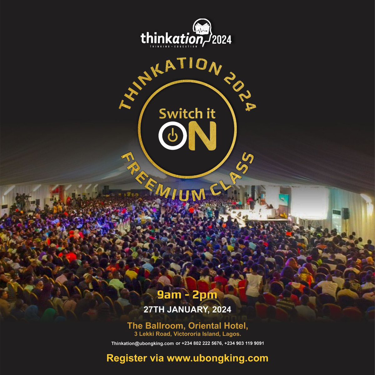 Thinkation FREEMIUM class?

Relax 😉, it's just our little way of saying that the event is ABSOLUTELY FREE to attend, but all you need to do is register, follow our platforms, and gear up for the day.
#Thinkation2024 
#SwitchItOn 
#UbongKingLivesOn
#UbongKingLegacies