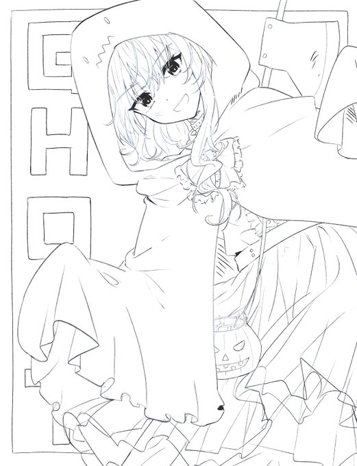 悲しみの没ハロウィン絵 