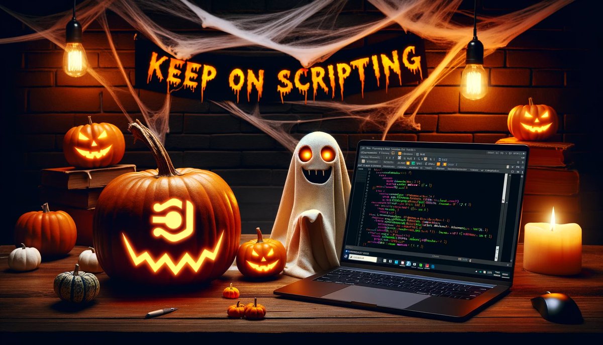 HeikoBrenn's tweet image. 🎃 Happy Halloween and #KeepOnScripting.
🎃 Remember, PowerShell is not spooky.
#Halloween2023 #HappyHalloween2023 #HappyHalloween #PowerShell #DALLE3