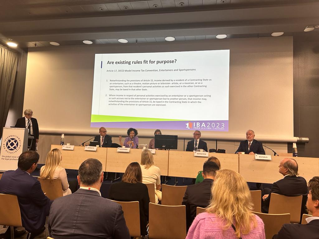 WH_Partners's tweet image. Ramona Azzopardi, Partner and Head of Tax &amp;amp; Private Client WH Partners on stage at the IBA Annual Conference 2023. She joined the “Doing business anywhere and nowhere: taxation of athletes, entertainers and e-sport" session. #ThinkingAhead #IBA #IBAParis #IBA23 #tax @IBAevents