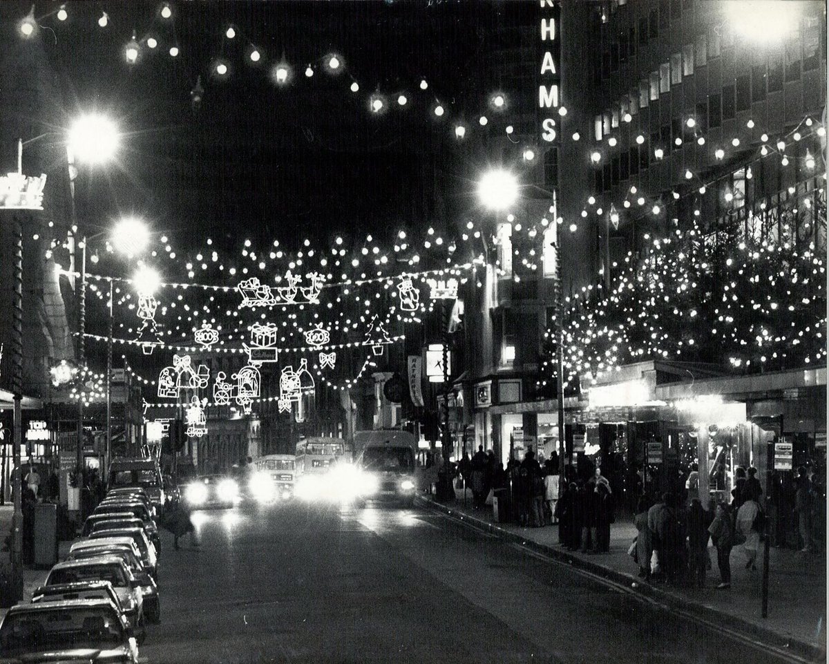 Christmas comes to the streets of Birmingham in 1989