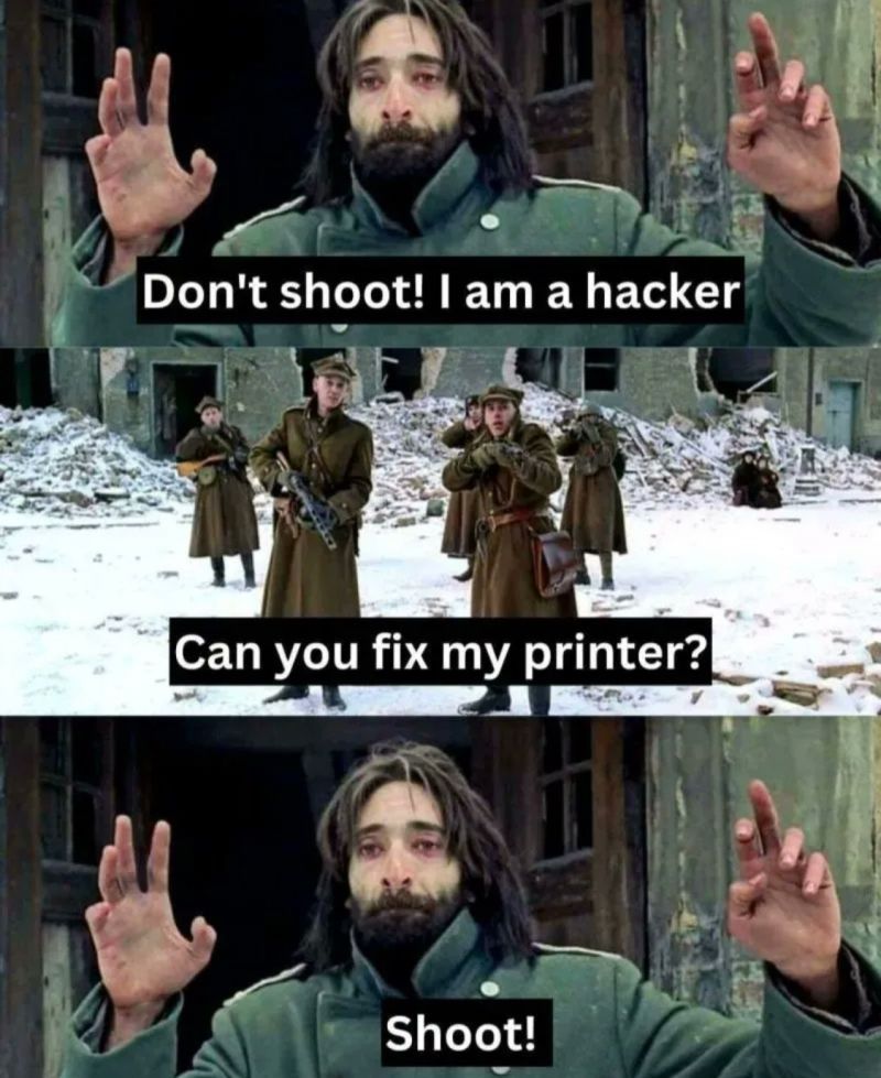 When IT Problems Get Real🖨️🚫🔫💻#ITProblems #Hacked #PrinterWoes