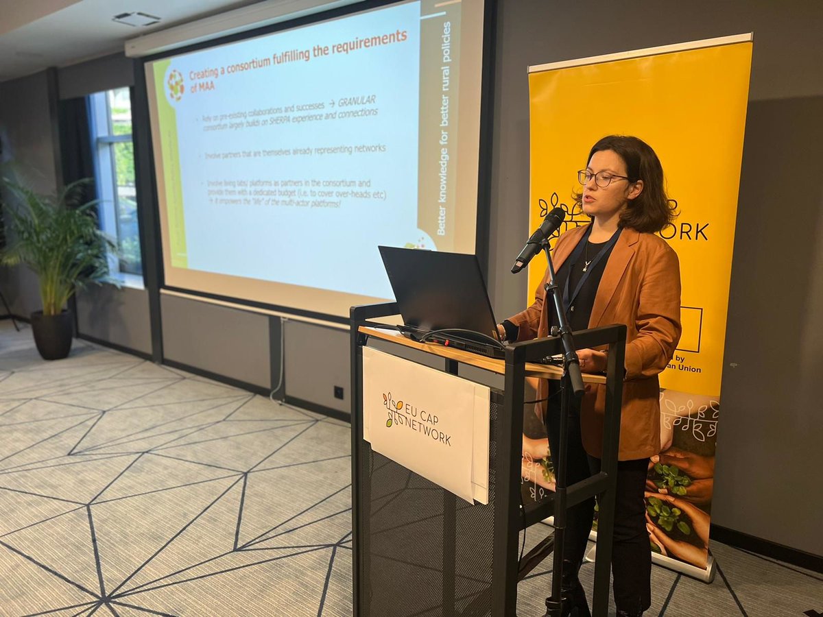 Rural GRANULAR (@ruralgranular) on Twitter photo 📰 Giulia Martino from <a href="/Ecorys/">Ecorys</a> had the opportunity to present the #GRANULAR & <a href="/ruralinterfaces/">Rural_interfaces</a> projects at the <a href="/eucapnetwork/">EU CAP Network</a> Brokeare event 'Accelerating the innovation process through the Horizon Europe multi-actor project' in Antwerp 🇧🇪
⏭️bit.ly/3FGyqly 📰 Giulia Martino from <a href="/Ecorys/">Ecorys</a> had the opportunity to present the #GRANULAR & <a href="/ruralinterfaces/">Rural_interfaces</a> projects at the <a href="/eucapnetwork/">EU CAP Network</a> Brokeare event 'Accelerating the innovation process through the Horizon Europe multi-actor project' in Antwerp 🇧🇪
⏭️bit.ly/3FGyqly