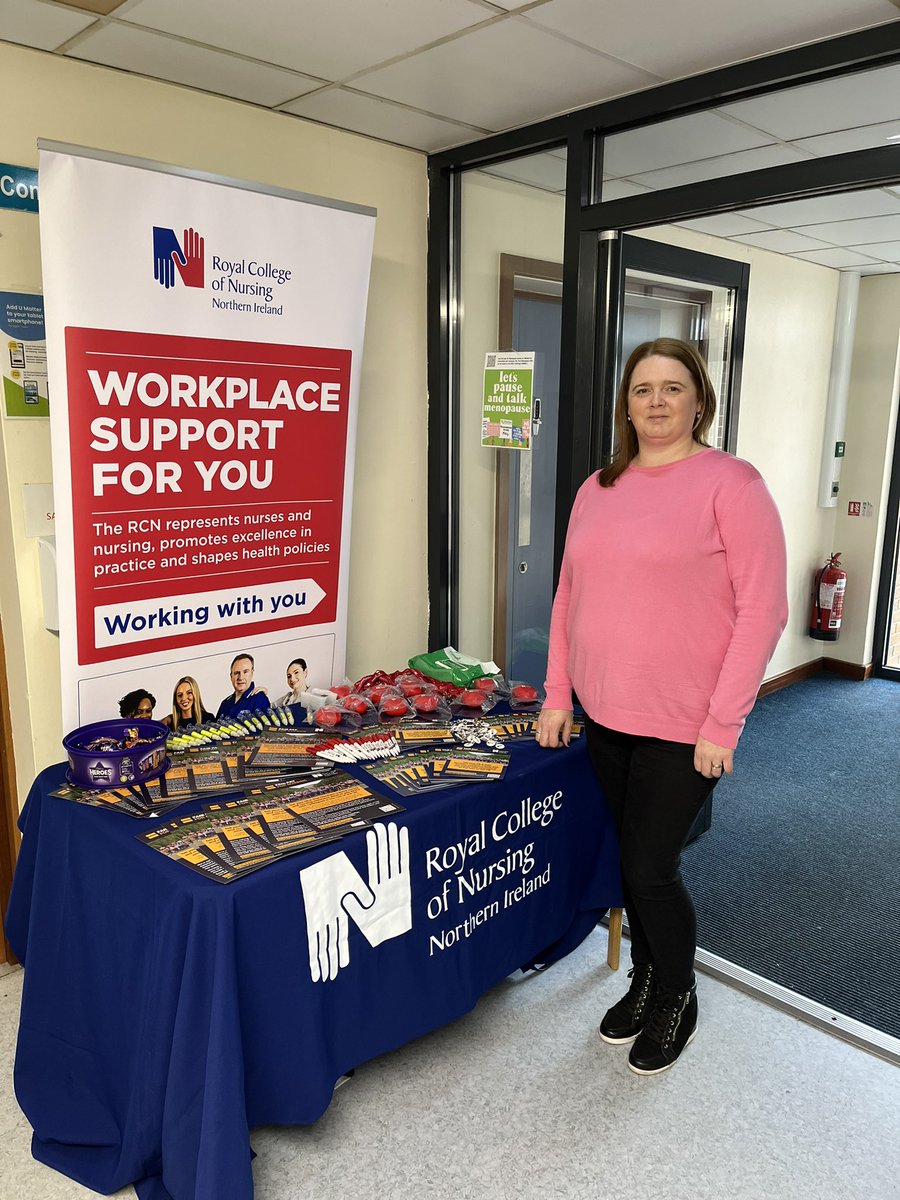 We are in Daisy Hill Hospital today speaking to members asking them to write to their MLAs #fairpayfornursing. Please come speak to us. We are back Monday 06/11/23.