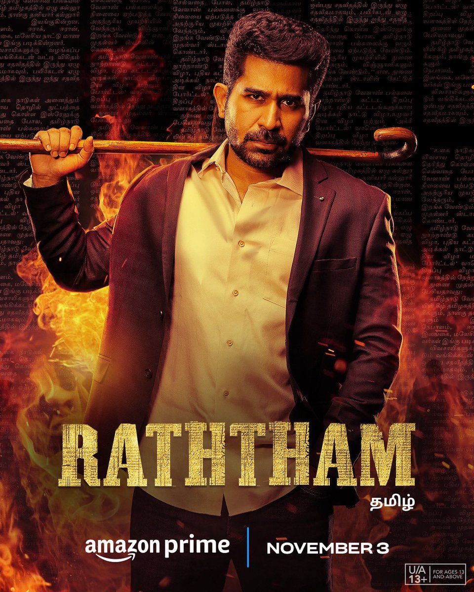 #Raththam from November 3rd on @PrimeVideoIN 🩸