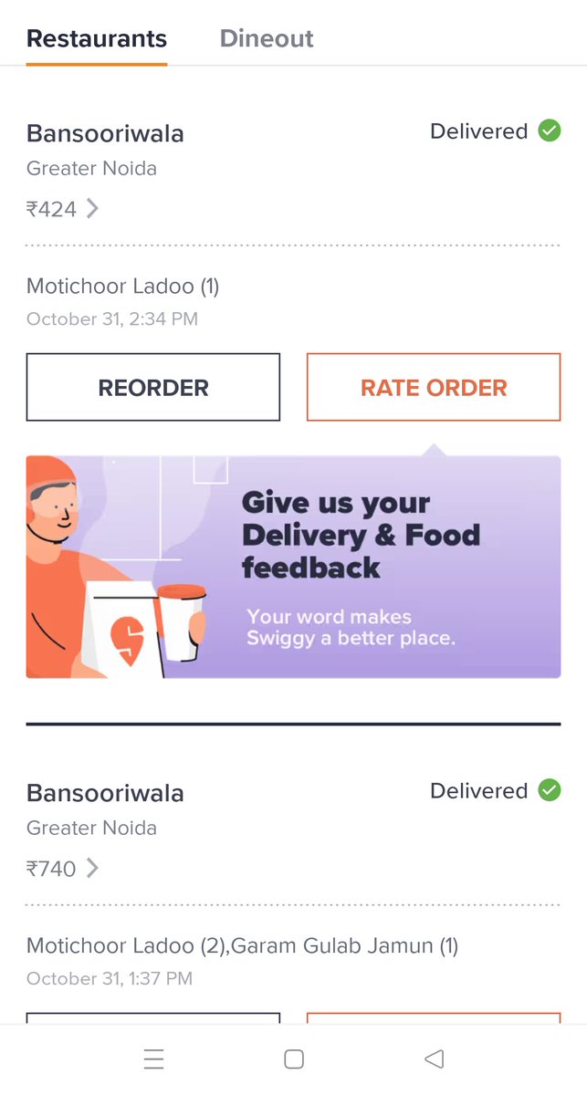 ayush2350's tweet photo. @SwiggyCares I had to order the same item again as I needed that urgently I'm attaching the details of the new order as well! Please do something about the issue. https://t.co/zT2eCdfZFJ