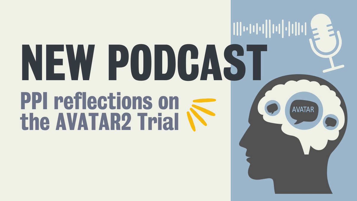 Institute of Psychiatry, Psychology & Neuroscience (@kingsioppn) on Twitter photo We're on the cusp of an important milestone as the AVATAR2 Trial nears its completion!
In anticipation of the findings in 2024, we are excited to introduce the new co-created podcast episode, out today šļøš§µ
<a href="/AvatarLdn/">Avatar Therapy</a> <a href="/KingsCollegeLon/">King's College London</a> <a href="/wellcometrust/">Wellcome</a>
avatartherapytrial.com/resources We're on the cusp of an important milestone as the AVATAR2 Trial nears its completion!
In anticipation of the findings in 2024, we are excited to introduce the new co-created podcast episode, out today šļøš§µ
<a href="/AvatarLdn/">Avatar Therapy</a> <a href="/KingsCollegeLon/">King's College London</a> <a href="/wellcometrust/">Wellcome</a>
avatartherapytrial.com/resources