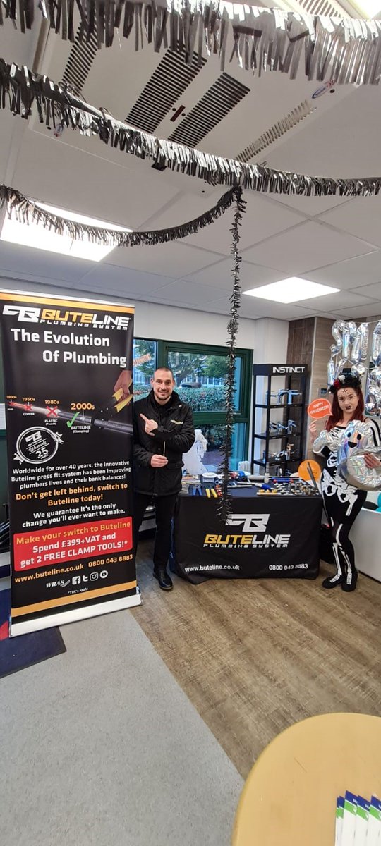 We’re at James Hargreaves in Aintree this morning, for their Halloween trade morning, come and see us! 📷 📷 Postcode: L9 5AQ #TradeMorning #Aintree #Halloween #Merchandise #FreeTools #Buteline #ButelineUK  @ButelineChris