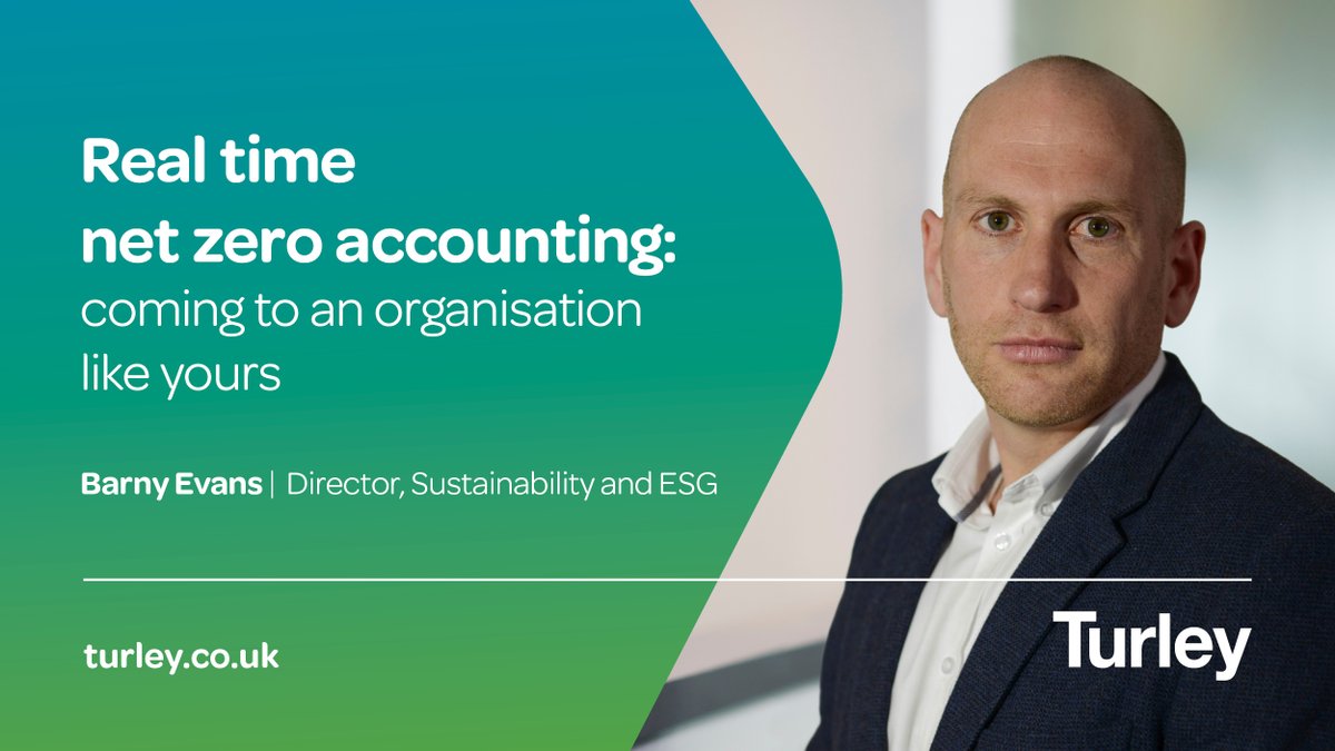 Real time net zero accounting is going to revolutionise how we think about #NetZero. Find out why: turley.co.uk/comment/real-t…