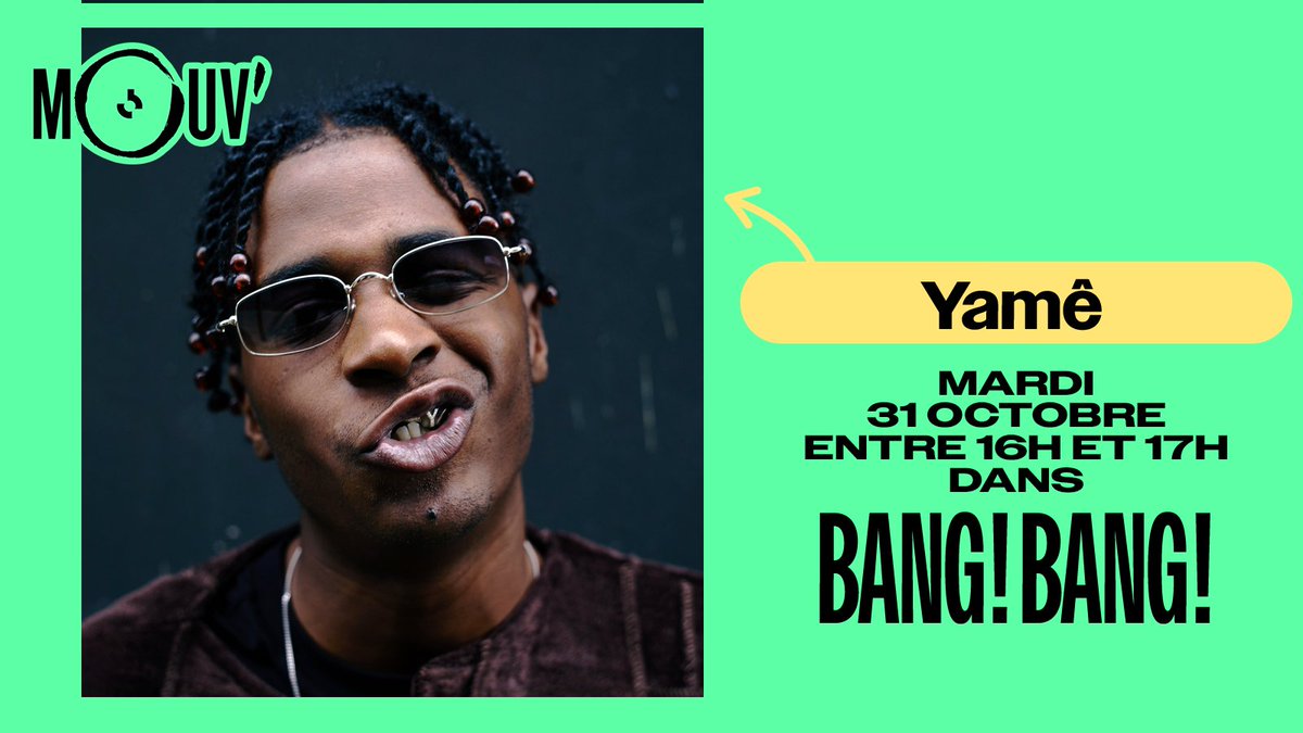 Aujourd'hui dans Bang! Bang!, on accueille @Yame_Bantu pour la sortie de l'album 'Elowi' 🔥