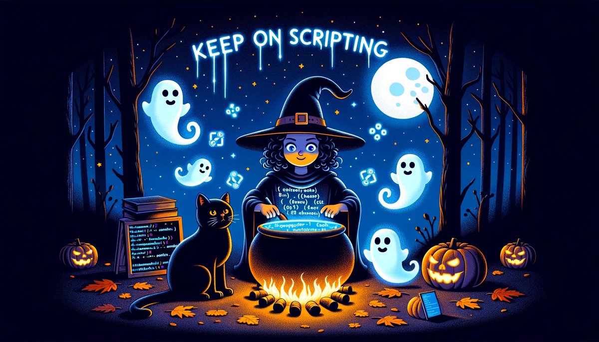 HeikoBrenn's tweet image. 🎃 Happy Halloween and #KeepOnScripting.
🎃 Remember, PowerShell is not spooky.
#Halloween2023 #HappyHalloween2023 #HappyHalloween #PowerShell #DALLE3