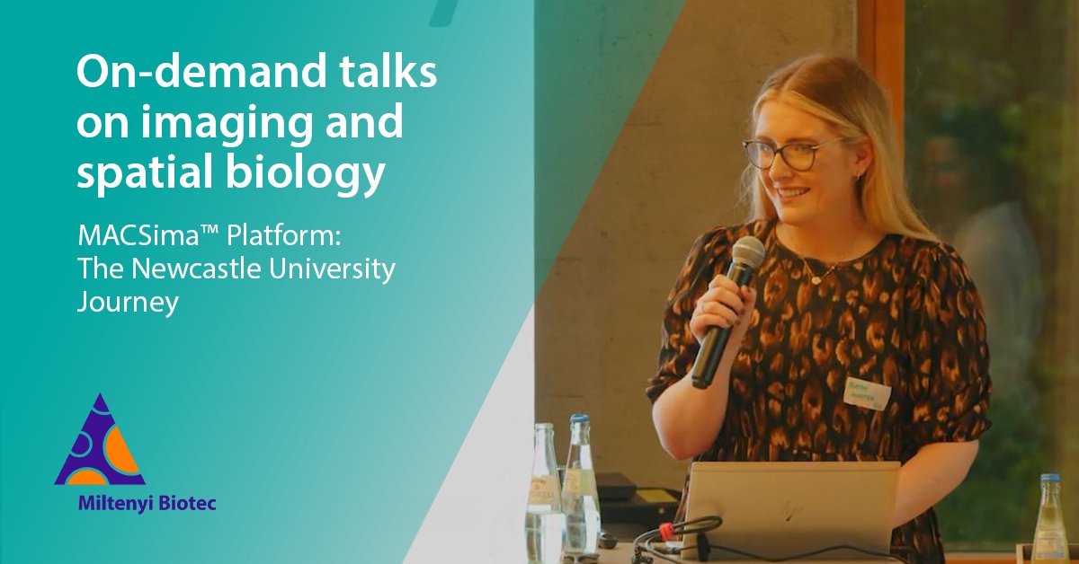 Curious about the MACSima™ Platform's benefits for core facilities? Join Bethany Hunter from Newcastle University as she shares her journey into spatial biology.

Access expert talks on imaging and spatial biology from Bethany and other experts here: ow.ly/8cAT50Q2fap