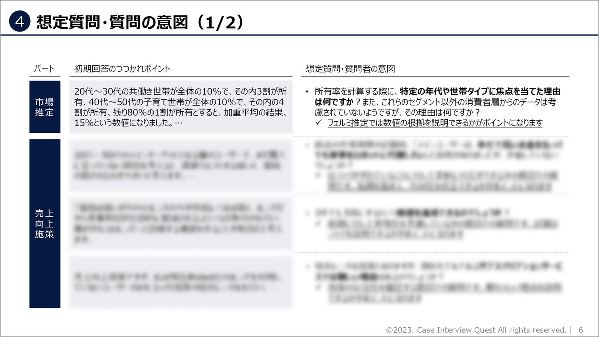 【🎁ケース面接ポイント解説スライド プレゼント企画🎁】

(株)ケース面接Questから実際に出題されたケースを題材に、解く際のポイント・想定質問等をまとめたスライドを無料でプレゼントします👏

【11/3(金)23:59】までの期間限定です！

↓受け取り方法は以下↓