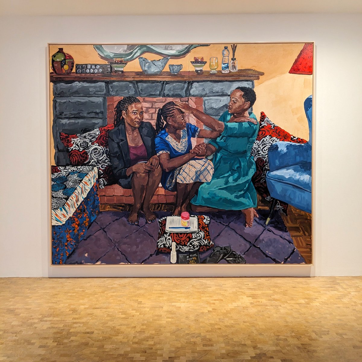LondonArtCritic's tweet image. These monumental paintings of domestic workers in Kenya take those who are marginalised &amp;amp; make them larger than life... One of my #TopPicks for @WorldOfFad, Wangari Mathenge is at Pippy Houldsworth until 4th Nov: buff.ly/45MG60t 
#LondonArtCritic #LondonExhibitions