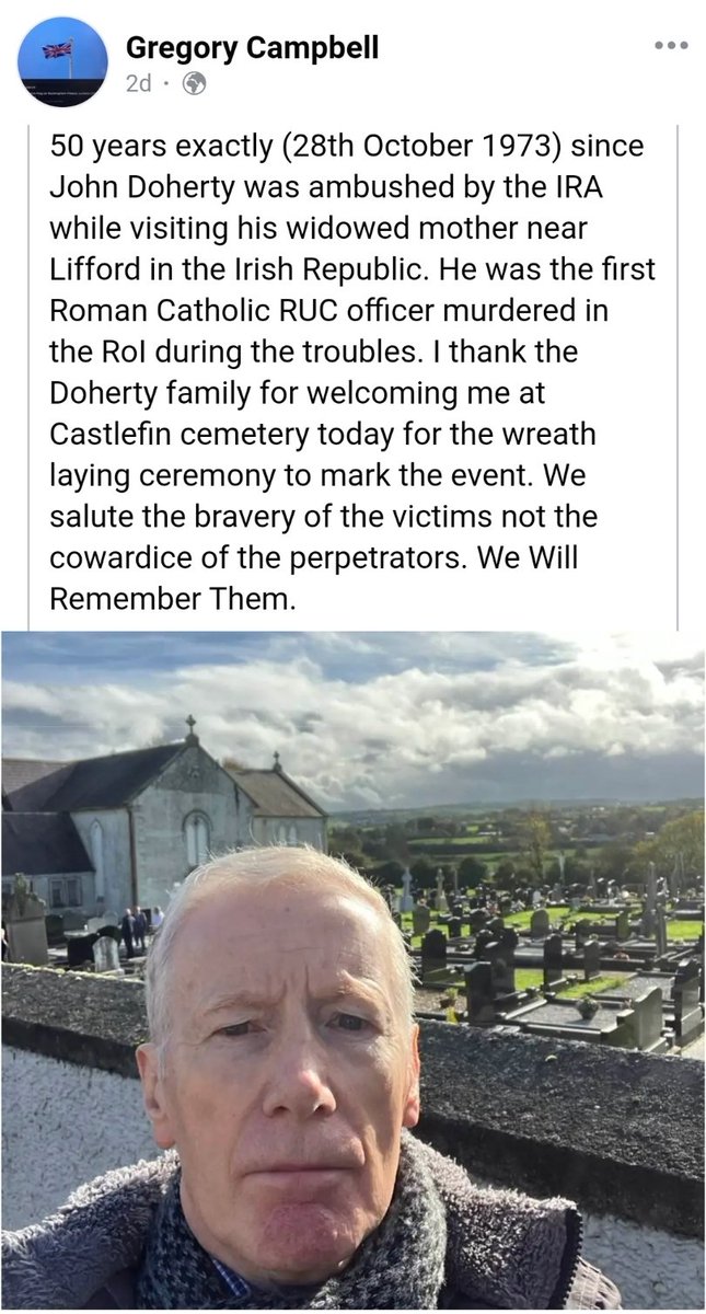 Mix community event at Greysteel last night. All welcome. Guess who didn't even bother turning up? The MP for the area Gregory Campbell. But he could go and pose for photos at a remembrance in Donegal a few days ago.  #zeroshame