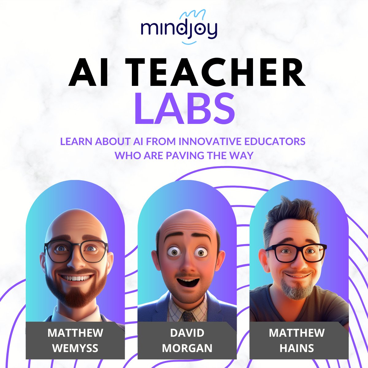 TeamMindjoy's tweet photo. 📢 In Nov &amp; Dec we're bringing an electrifying calendar of events 🗓️🥳 featuring workshops from top EdTech voices Matthew Wemyss, David Morgan, and Matthew Hains! ✨ Grab your spot: https://t.co/0MPspscVAD https://t.co/HmfZwU3wht