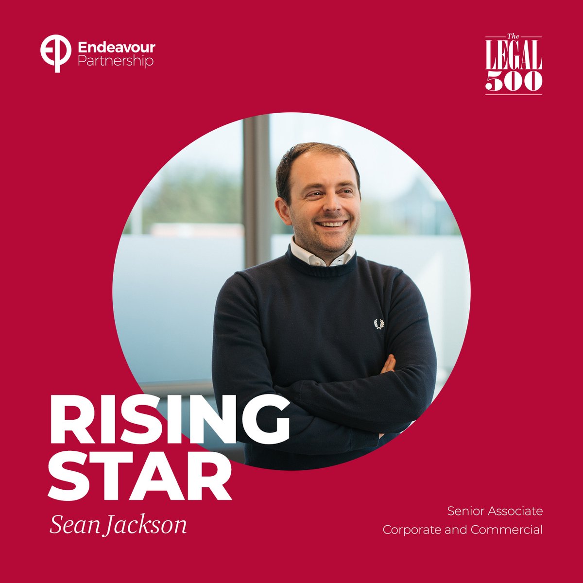 Endeavour_law's tweet photo. Named a Rising Star in @thelegal500 Guide 2024, Sean Jackson began his career with the firm as a trainee solicitor.
He is now an experienced member of our top-tier ranked corporate team, providing a first-class personable service to national and multinational clients. #TeamEP https://t.co/qB7oYOkXlT