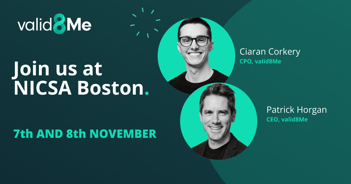valid8Me_com's tweet image. One week to go until the @NICSAnews Boston🤝 Our Co-founders will be travelling over for the event. More info on valid8Me's offering to the asset management industry is below:
Info: valid8me.com/industries/ind…
Contact: valid8me.com/company/contact

#NICSA #assetmanagement #valid8Me