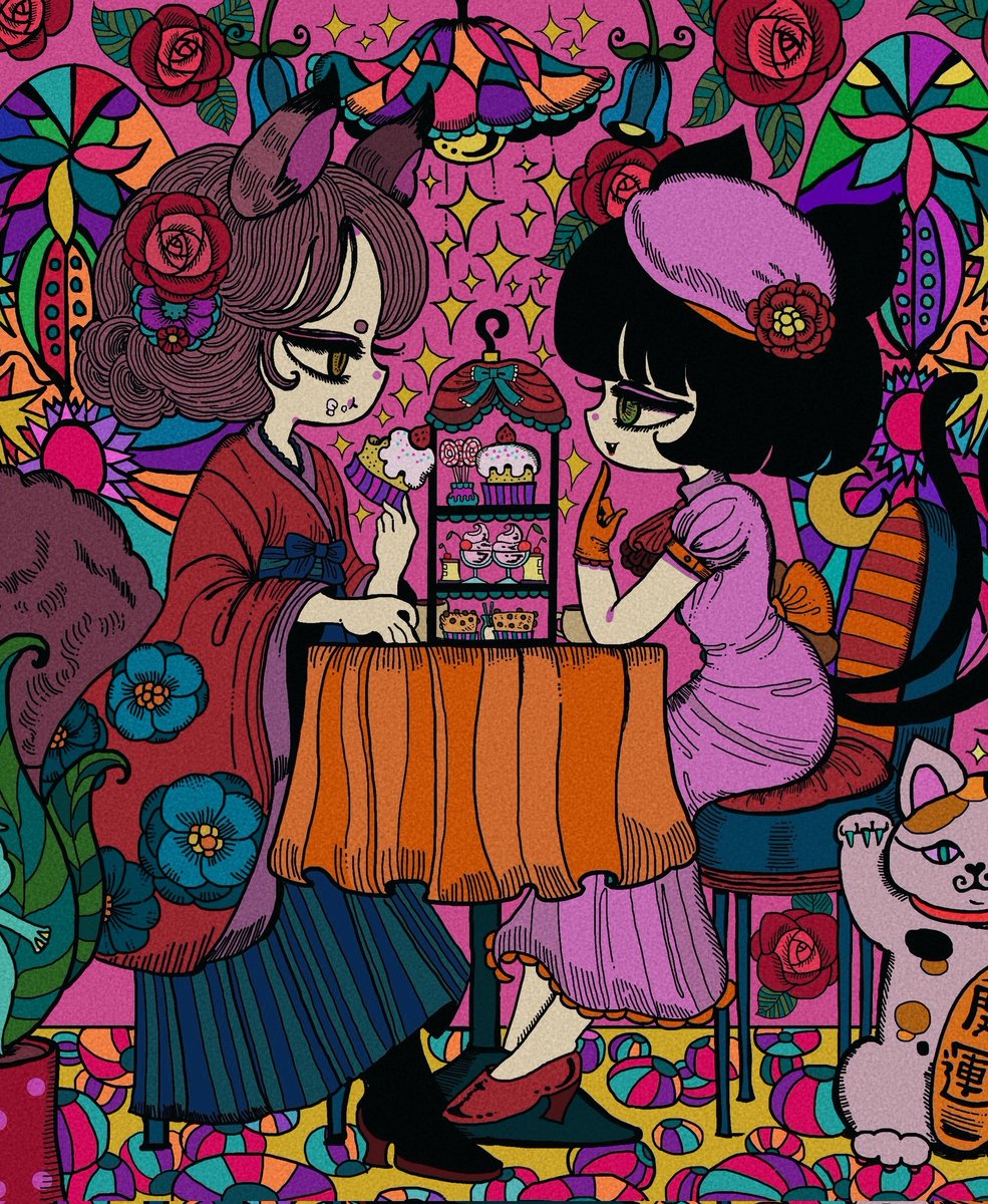「ずっと昔からいる友達」|シウ 【画集が発売されました！】のイラスト