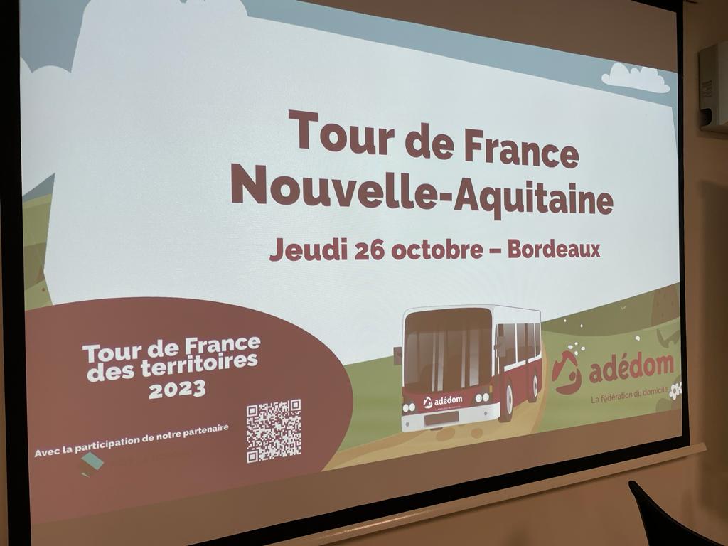 FedeAdedom's tweet photo. Étape 5 du Tour de France 2023 en Nouvelle-Aquitaine 🏞️. 
Avec @PMalphettes et @HuguesVidor, on discute des enjeux locaux, préparons le congrès 2024 à Pau, @pole_emploi et @CNSA_actu . 
Ensemble, nous encourageons l'emploi et l'inclusion 💼💪🌟👫. 
Merci @AG2RLAMONDIALE https://t.co/XUhLrAlud6